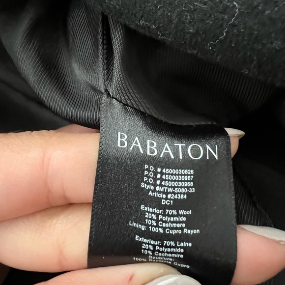 BABATON DOUBLE BREASTED HOWEL COAT - Picture 2 of 2